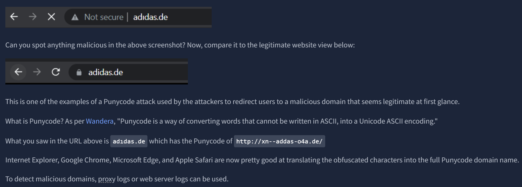 Domain Punycode Example